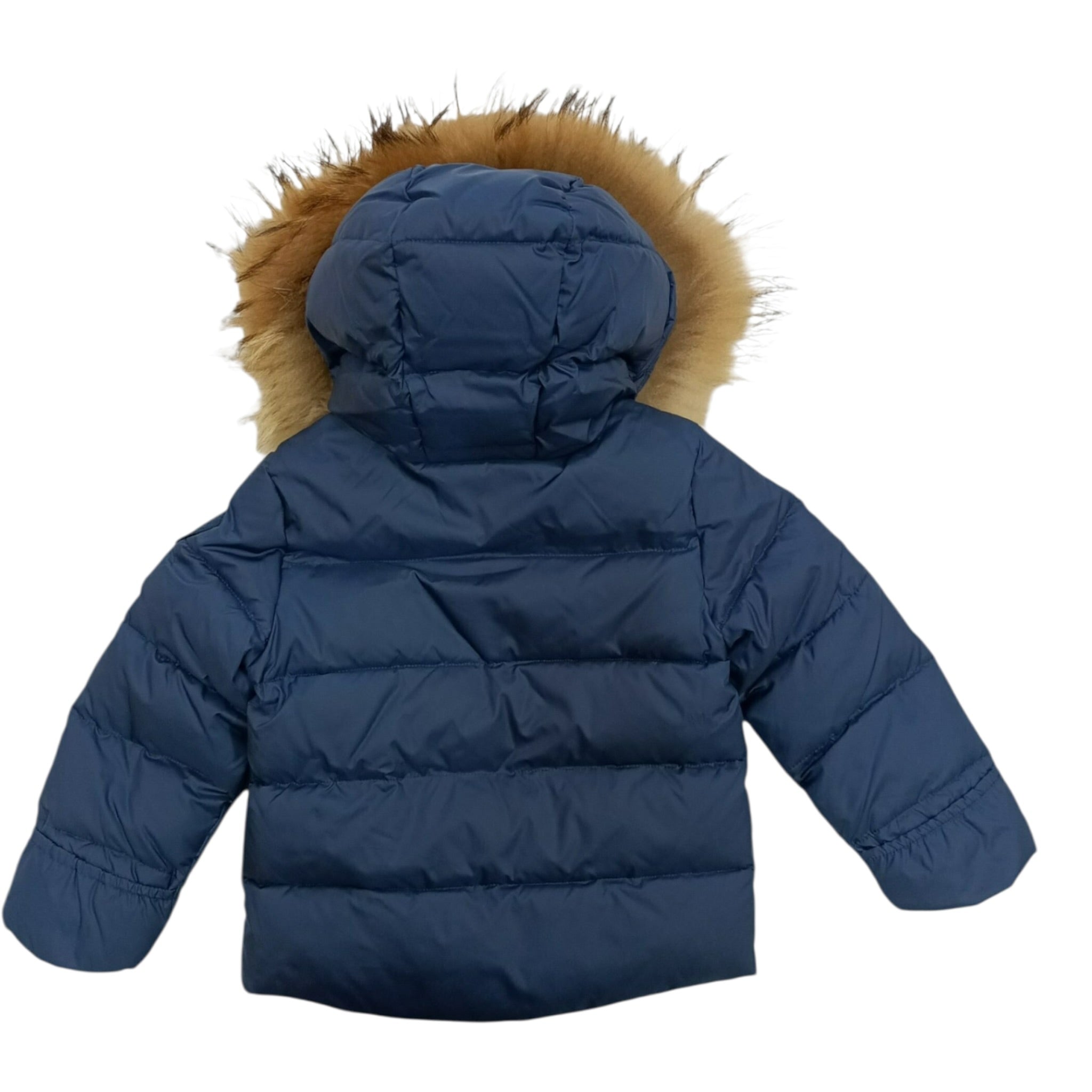 Blauer Giubbino tinta unita con Zip E Cappuccio Blu per Neonato 25WBBXC02450X BLU BLAUER 