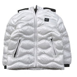 Blauer Giubbino tinta unita con Zip E Cappuccio Bianco per Neonato 25WBBXC02456XX BIANCO BLAUER 