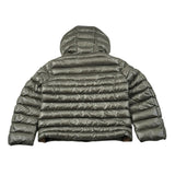 Blauer Giubbino tinta unita con Zip E Cappuccio Verde per Bambino 25WBLKC02426XX VERDE BLAUER 