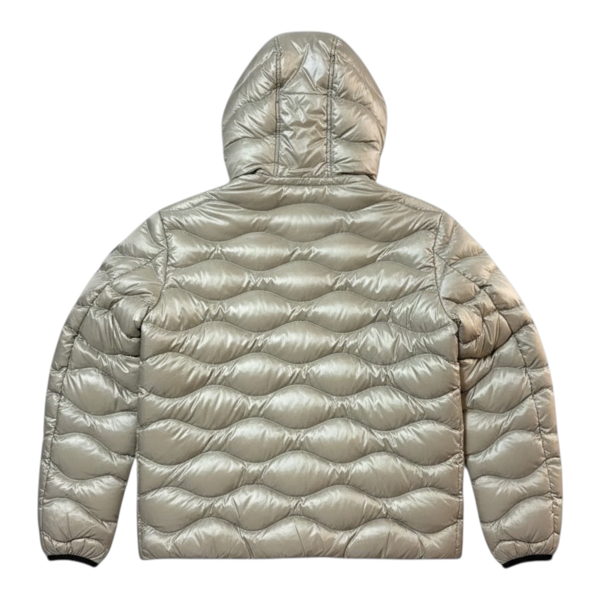 Blauer Giubbino tinta unita con Zip E Cappuccio Beige per Bambino 25WBLKC02429XX BEIGE BLAUER 