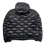 Blauer Giubbino tinta unita con Zip E Cappuccio Nero per Bambino 25WBLKC03438 NERO BLAUER 