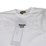 Blauer Shirt tinta unita con Stampa Bianco per Bambino 25WBLKH01476J BIANCO BLAUER 