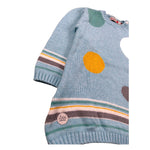 Boboli Abito Girocollo tinta unita Manica Lunga Azzurro per Neonata 118022 AZZURRO BOBOLI 