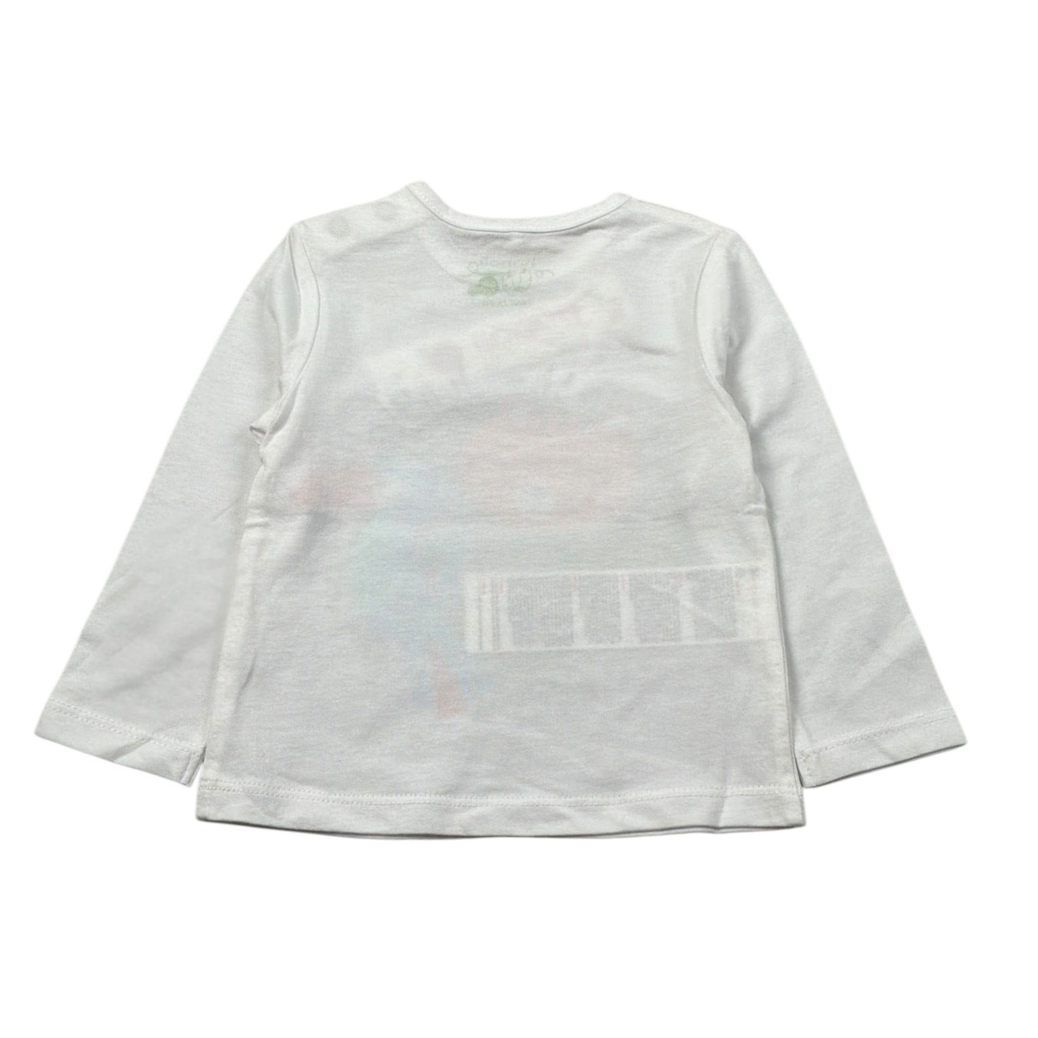 Boboli Shirt Girocollo tinta unita con Stampa Bianco per Neonato 137001 BIANCO BOBOLI 