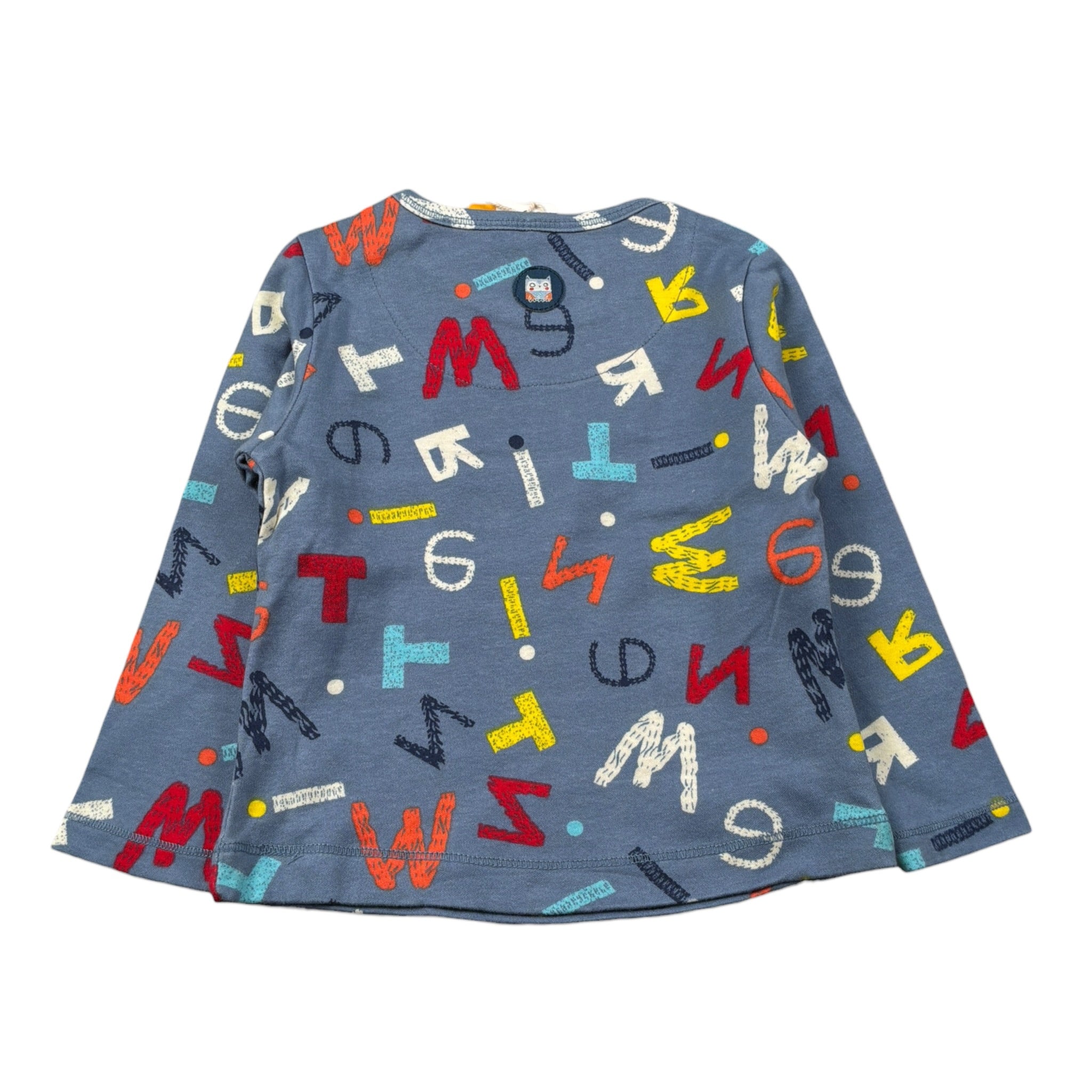 Boboli Shirt tinta unita con Stampe Blu per Neonato 138068 BLU BOBOLI 