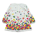 Boboli Abito Manica Lunga tinta unita con Stampe Bianco per Neonata 238014N BIANCO BOBOLI 