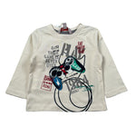 Boboli Shirt Girocollo tinta unita con Stampa Beige per Neonato 331052 BEIGE BOBOLI 