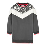 Boboli Abito Felpa tinta unita Grigio per Bambina 417024 GRIGIO BOBOLI 