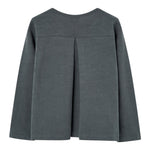 Boboli Shirt Girocollo tinta unita con Stampa Grigio per Bambina 417068 GRIGIO BOBOLI 