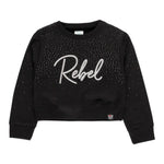 Boboli Felpa Chiusa Girocollo tinta unita Nero per Bambina 433178 NERO BOBOLI 