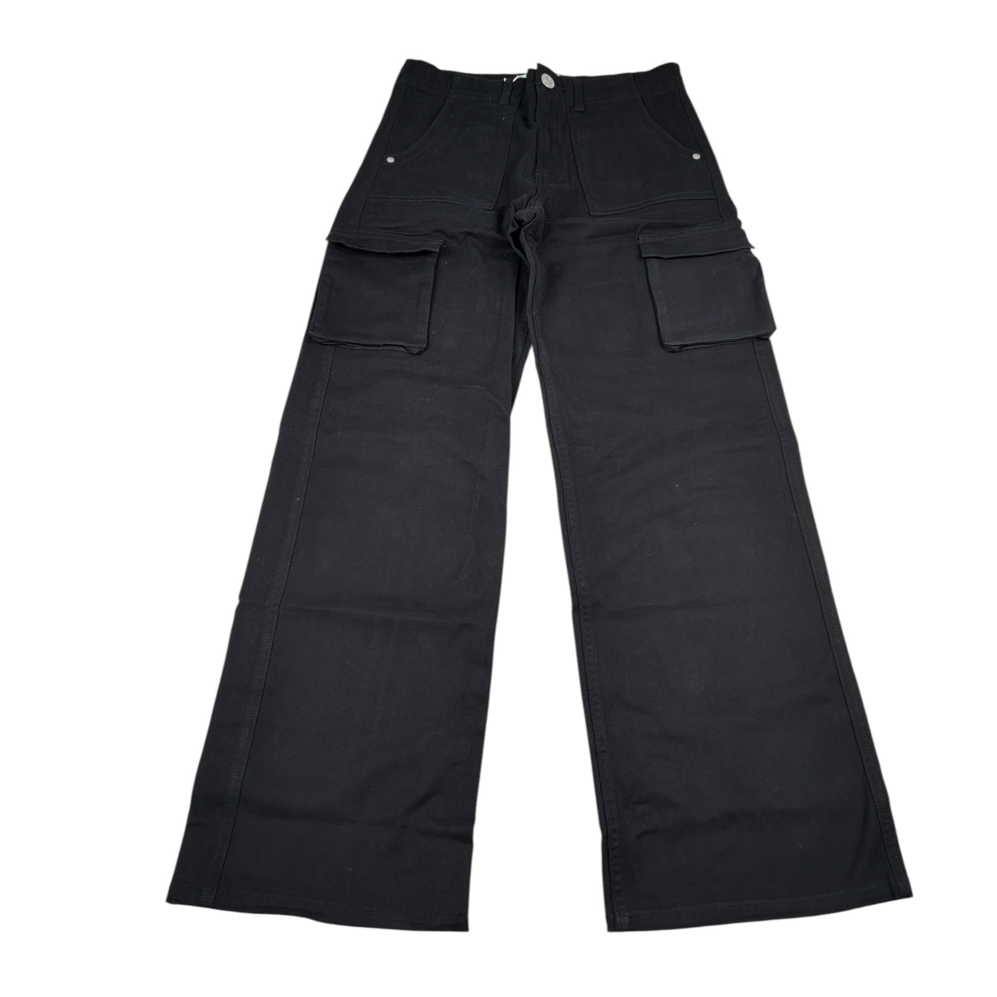 Boboli Jeans tinta unita Modello Palazzo Nero per Bambina 437105 NERO BOBOLI 