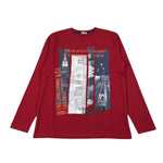 Boboli Shirt Girocollo tinta unita con Stampa Rosso per Bambino 503244 ROSSO BOBOLI 