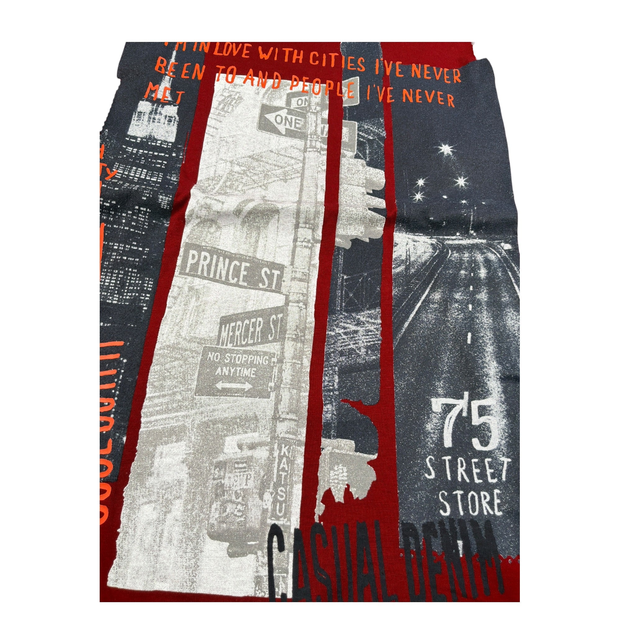 Boboli Shirt Girocollo tinta unita con Stampa Rosso per Bambino 503244 ROSSO BOBOLI 