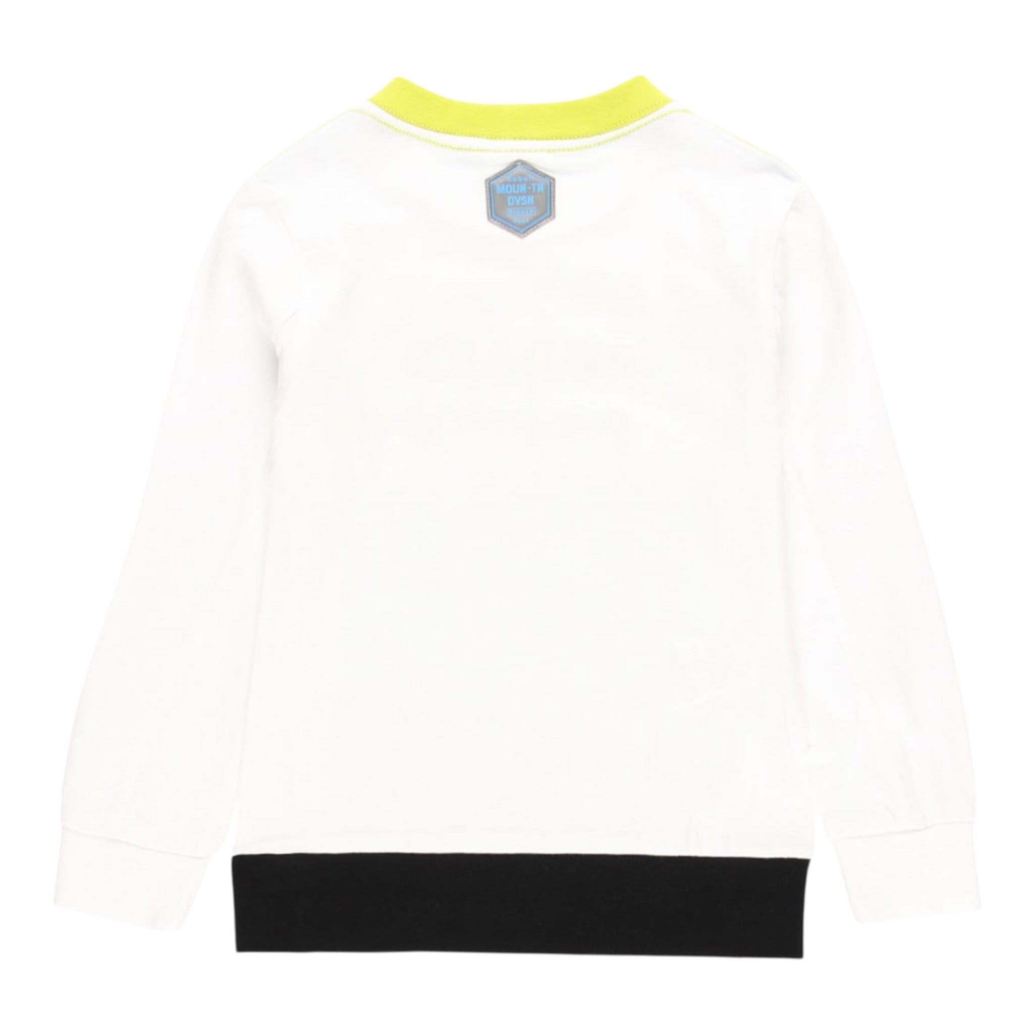 Boboli Shirt Girocollo tinta unita con Stampa Bianco per Bambino 513021 BIANCO BOBOLI 