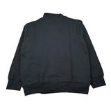 Boboli Felpa Chiusa con Mezza Zip tinta unita Nero per Bambino 513087 NERO BOBOLI 