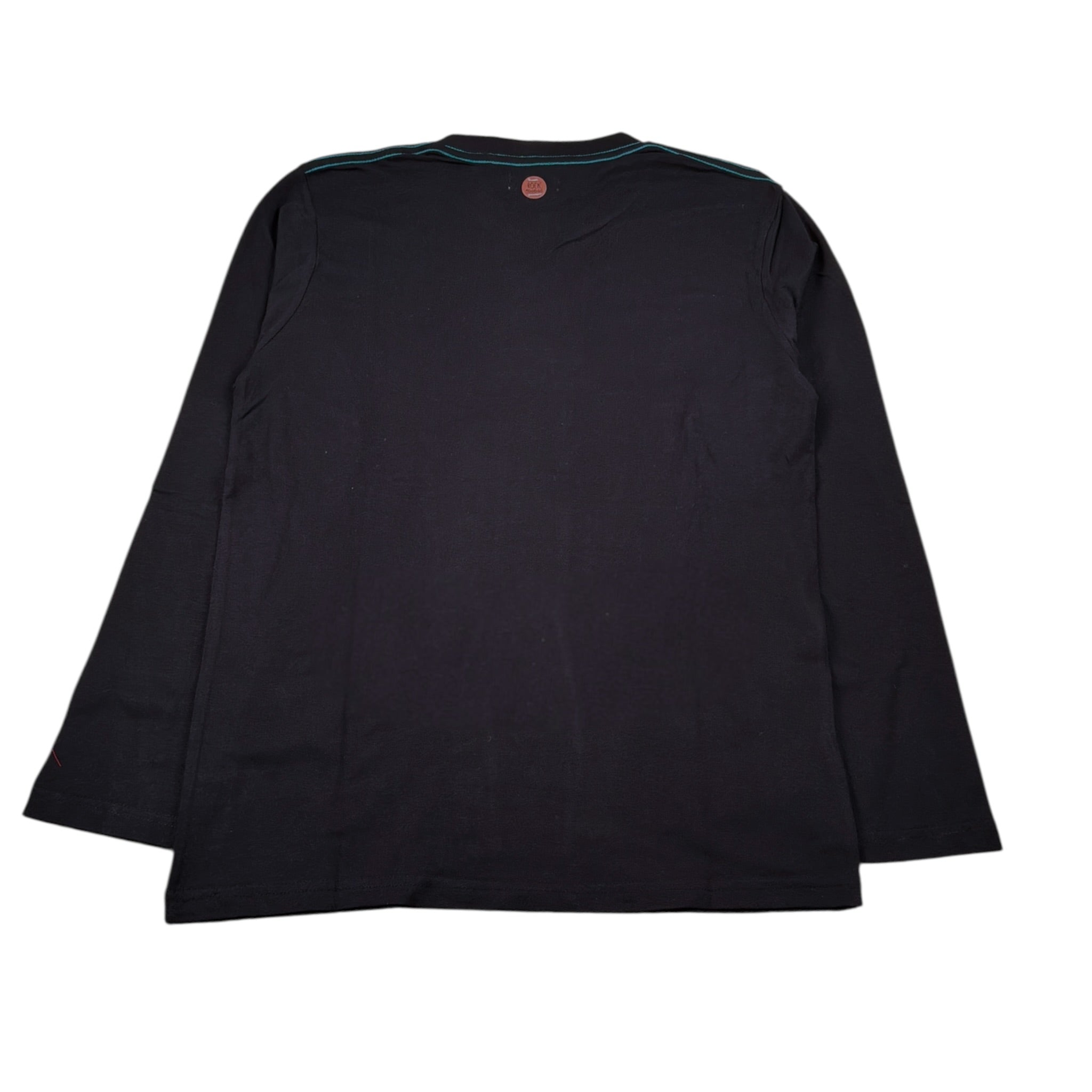 Boboli Shirt Girocollo tinta unita con Stampa Nero per Bambino 516068 NERO BOBOLI 