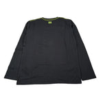 Boboli Shirt Girocollo tinta unita con Stampa Nero per Bambino 518015 NERO BOBOLI 