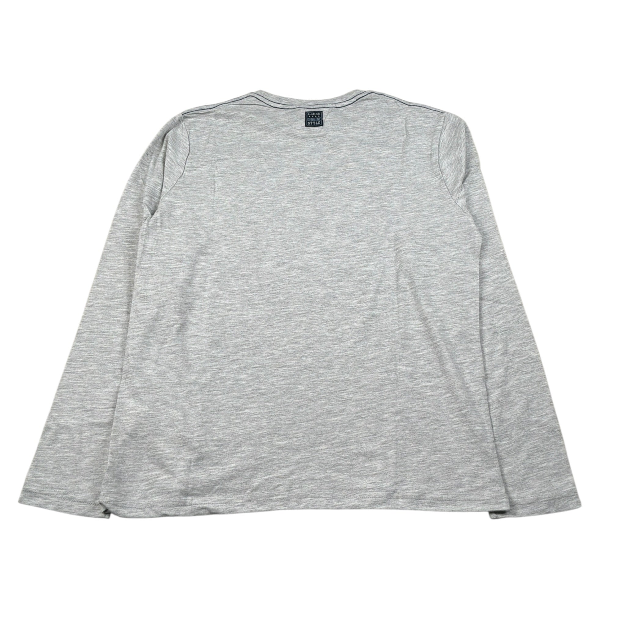 Boboli Shirt Girocollo tinta unita con Stampa Grigio per Bambino 599058 GRIGIO BOBOLI 