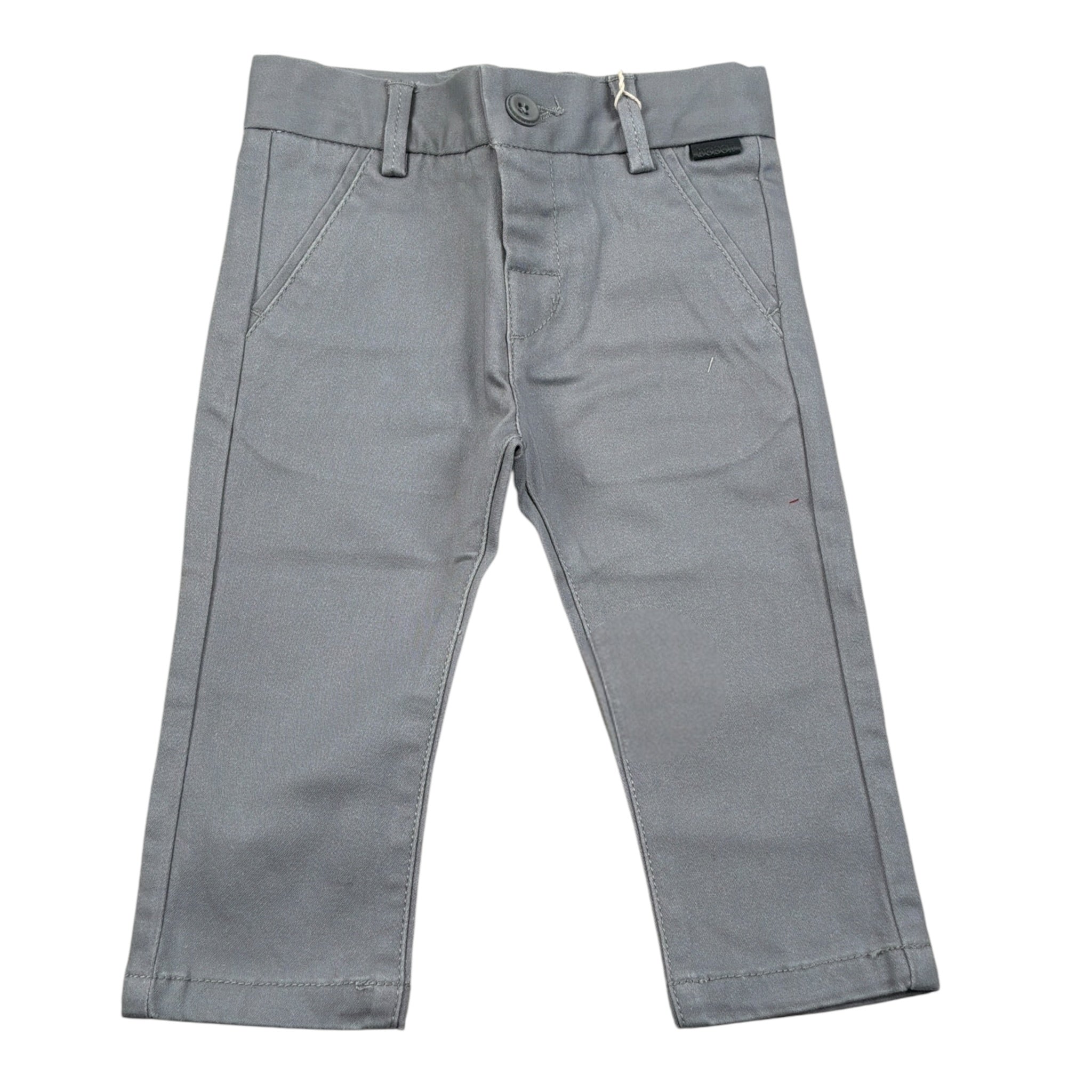 Boboli Pantalone tinta unita con Giorvita Regolabile Grigio per Neonato 711065 GRIGIO BOBOLI 
