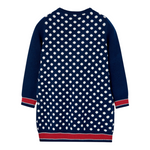 Boboli Abito Manica Lunga tinta unita Blu per Bambina 727286 BLU BOBOLI 