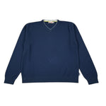 Boboli Maglia Scollo A V tinta unita Blu per Bambino 732271 BLU BOBOLI 