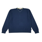 Boboli Maglia Scollo A V tinta unita Blu per Bambino 732271 BLU BOBOLI 