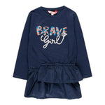 Boboli Abito Felpa con Cappuccio tinta unita Blu per Bambina ABTBBLI BLU BOBOLI 