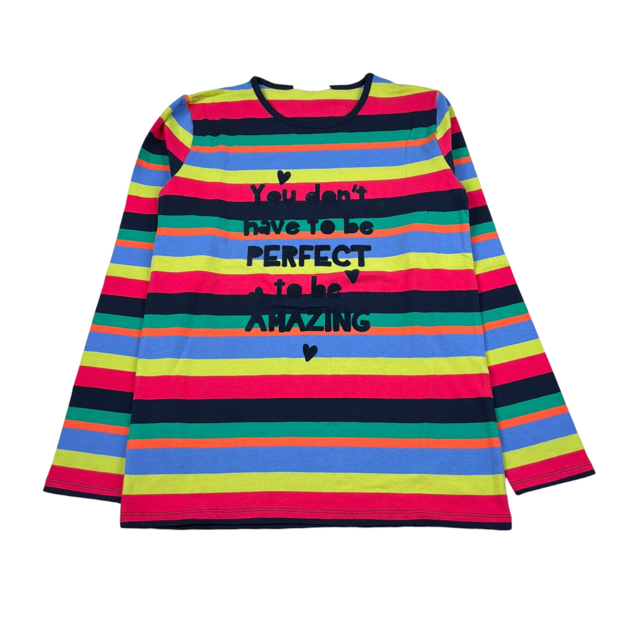 Boboli Shirt Fantasia A Righe Girocollo Multicolor per Bambina THSBOL MULTICOLOR BOBOLI 