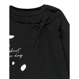 Boboli Shirt tinta unita con Stampa Nero per Bambina THSM NERO BOBOLI 