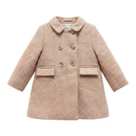 Bonpoint Cappotto tinta unita con Bottoni Rosa per Neonata BA036 ROSA BONPOINT 