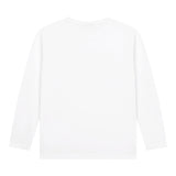 Boss Shirt Girocollo tinta unita con Stampa Bianco per Bambino J25P25 BIANCO BOSS 