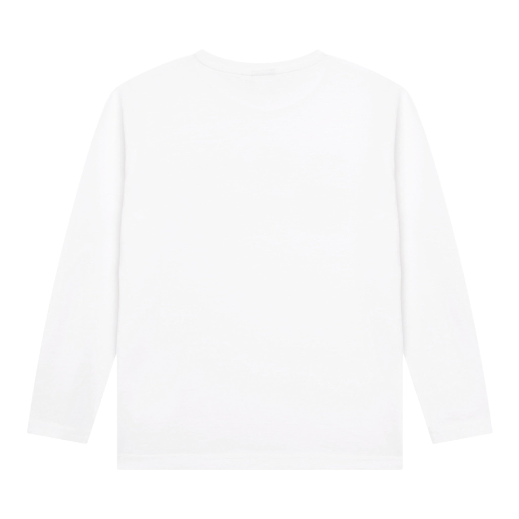 Boss Shirt Girocollo tinta unita con Stampa Bianco per Bambino J25P25 BIANCO BOSS 