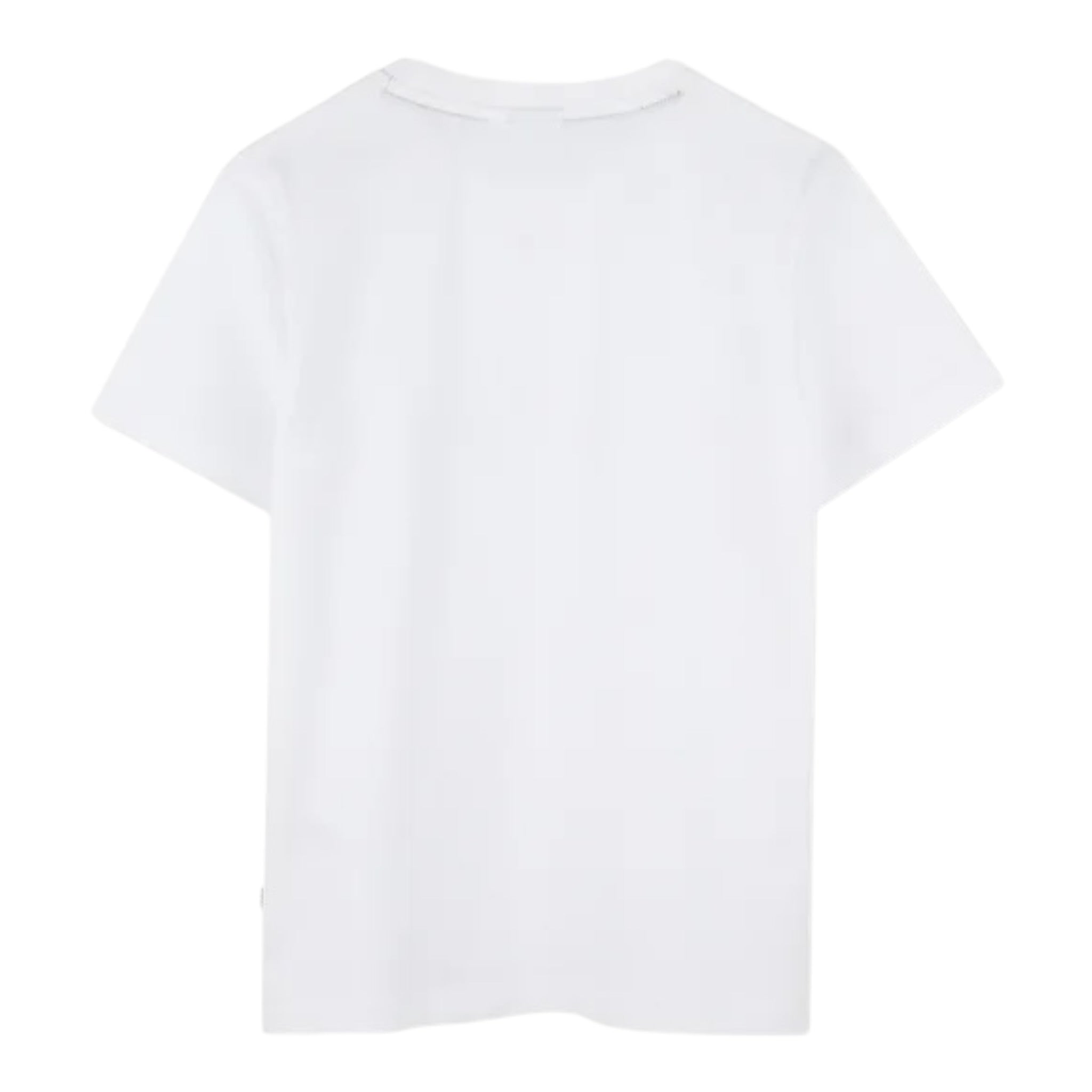 Boss T-Shirt tinta unita con Stampa Bianco per Bambino J52035 BIANCO BOSS 