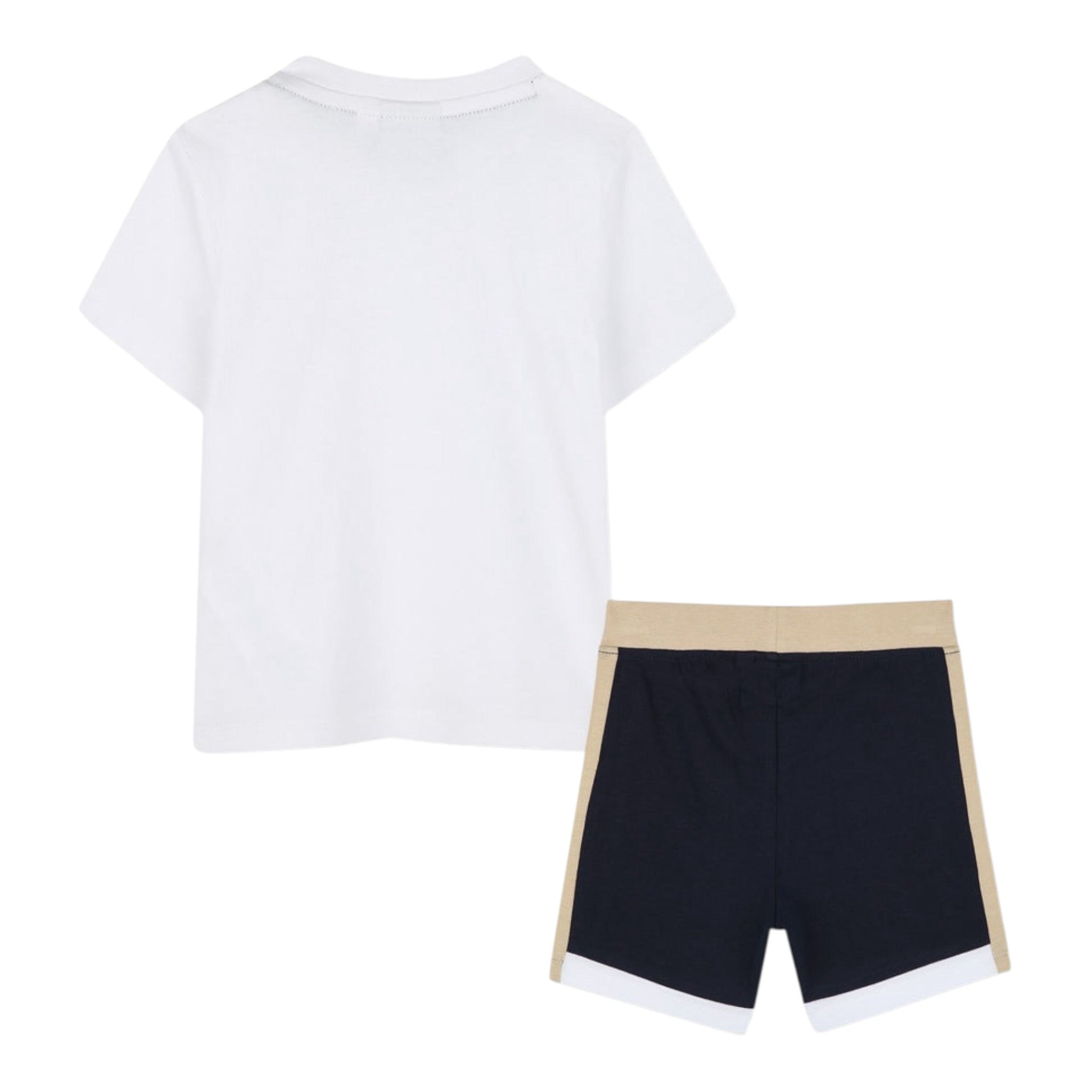 Boss Completo 2Pz T-Shirt-Bermuda Bianco per Neonato J52119 BIANCO BOSS 