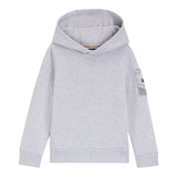 Boss Felpa tinta unita con Cappuccio Grigio per Bambino J52354 GRIGIO BOSS 