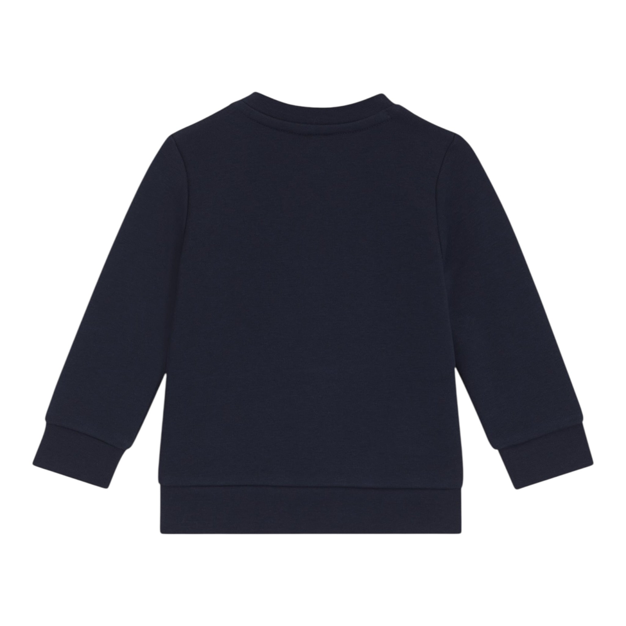 Boss Felpa Girocollo tinta unita con Stampa Blu per Bambino J52457 BLU BOSS 