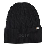 Boss Cappello tinta unita con Logo Nero per Neonato J52624 NERO BOSS 
