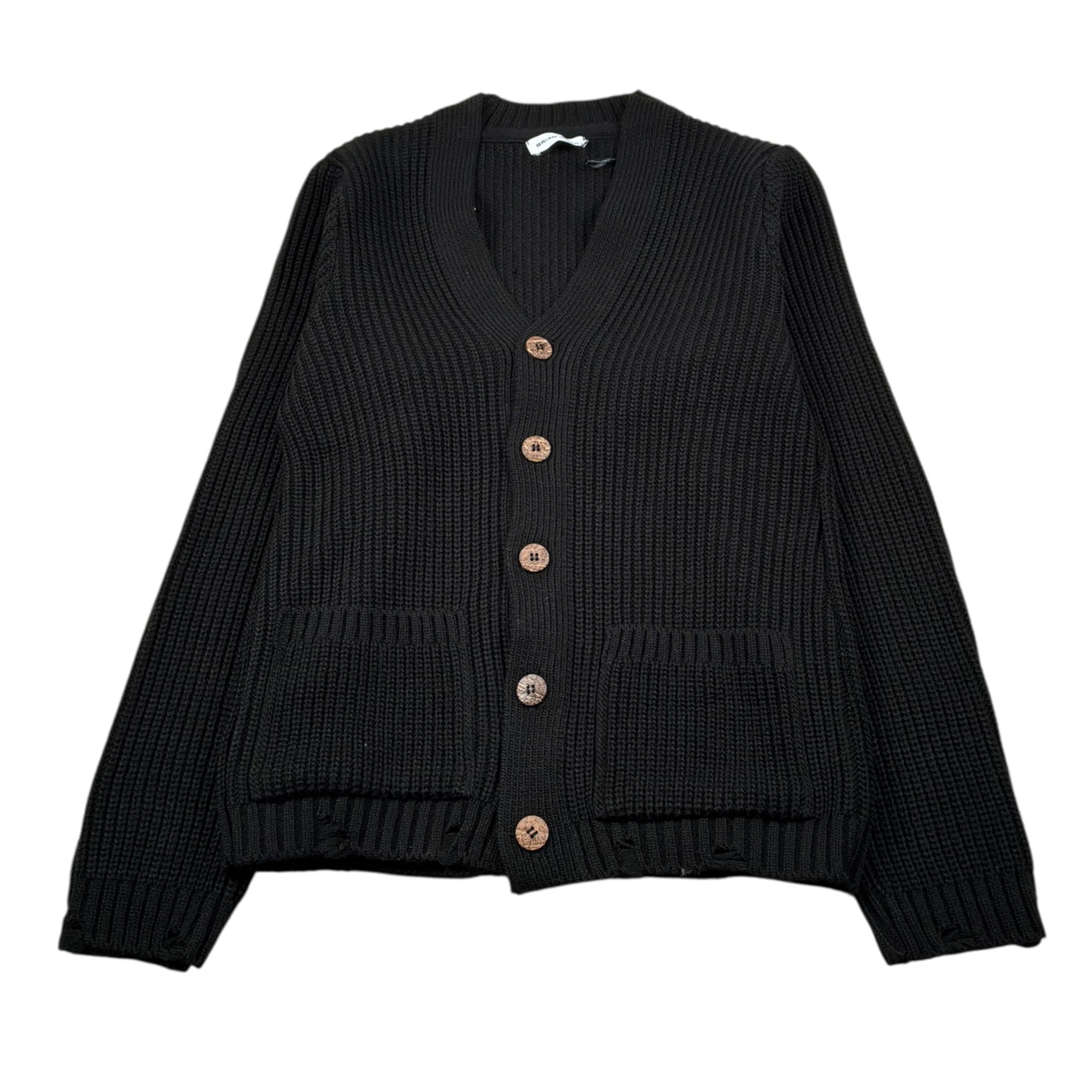 Brian Rush Cardigan tinta unita Nero per Bambino MG3025 NERO BRIAN RUSH 