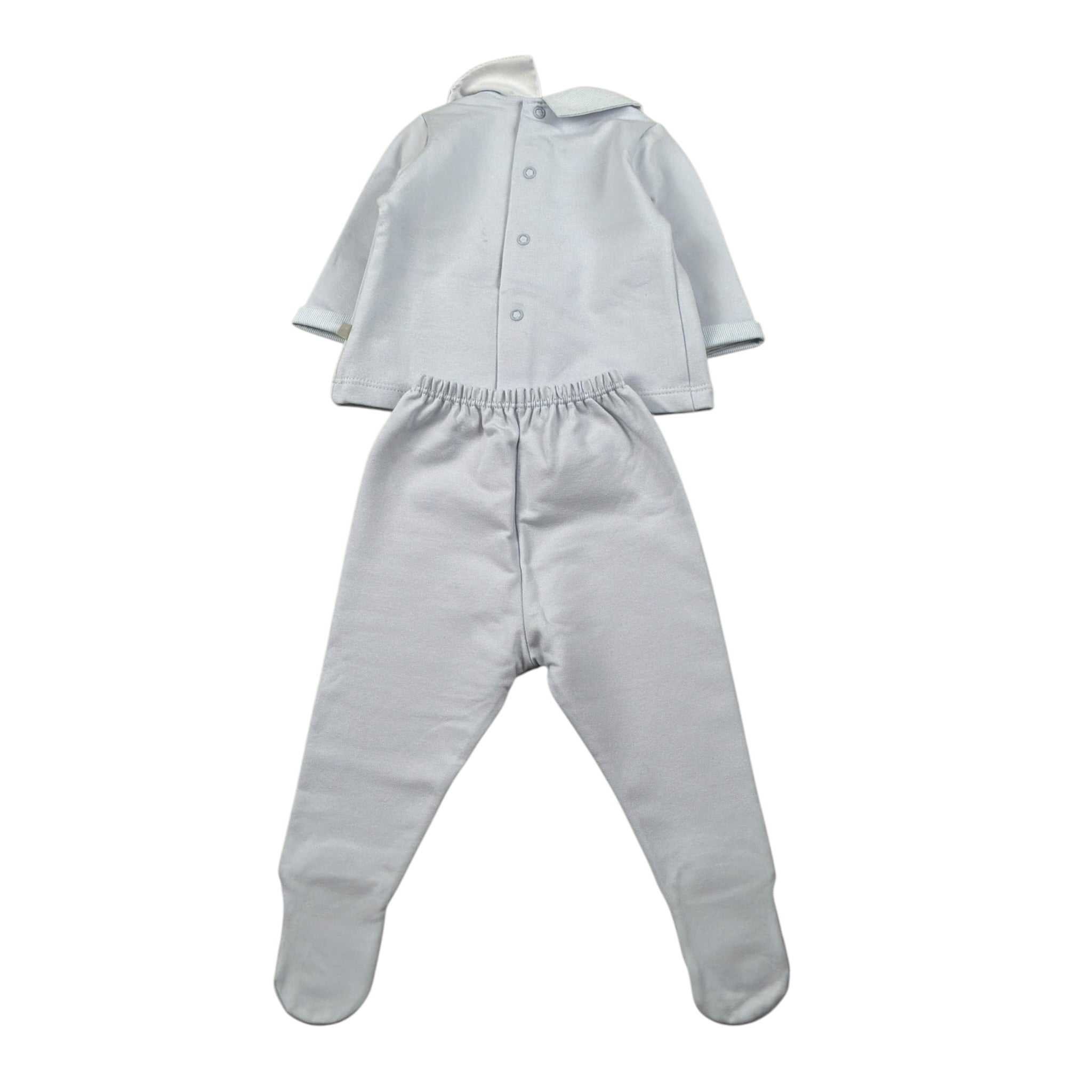 Calamaro Completo 2 Pezzi Shirt-Ghettina Azzurro per Neonato 11171X AZZURRO CALAMARO 