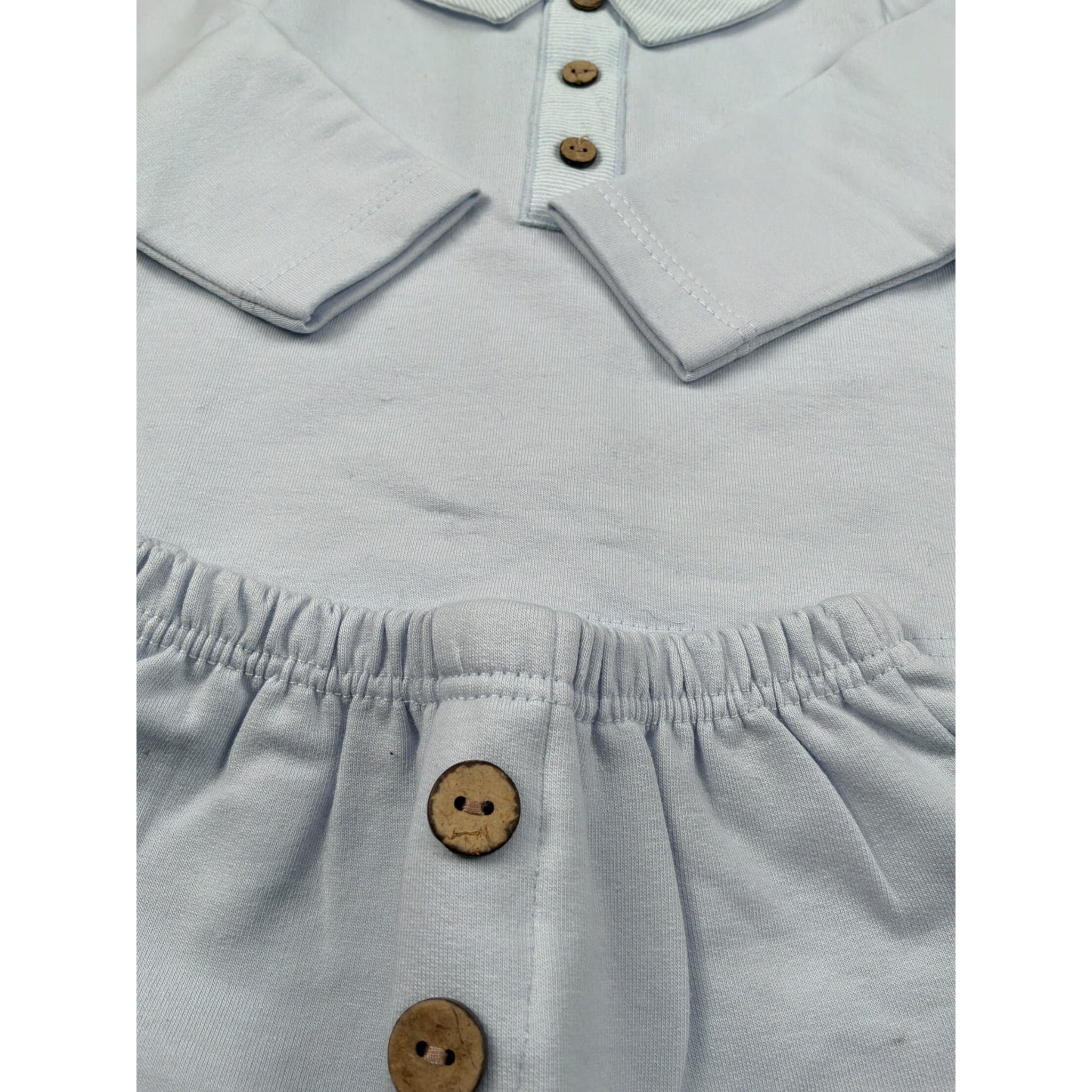 Calamaro Completo 2 Pezzi Shirt-Culotte Azzurro per Neonato 11173 AZZURRO CALAMARO 