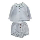 Calamaro Completo 2 Pezzi Shirt-Culotte Azzurro per Neonato 11173X AZZURRO CALAMARO 