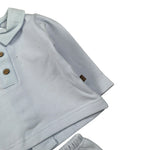 Calamaro Completo 2 Pezzi Shirt-Culotte Azzurro per Neonato 11173X AZZURRO CALAMARO 