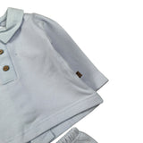 Calamaro Completo 2 Pezzi Shirt-Culotte Azzurro per Neonato 11173X AZZURRO CALAMARO 