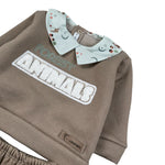 Calamaro Completo 2 Pezzi Maglia-Ghettina Marrone per Neonato 11198 MARRONE CALAMARO 