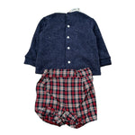 Calamaro Completo 2 Pezzi Maglia-Culotte Blu per Neonato 11240 BLU CALAMARO 