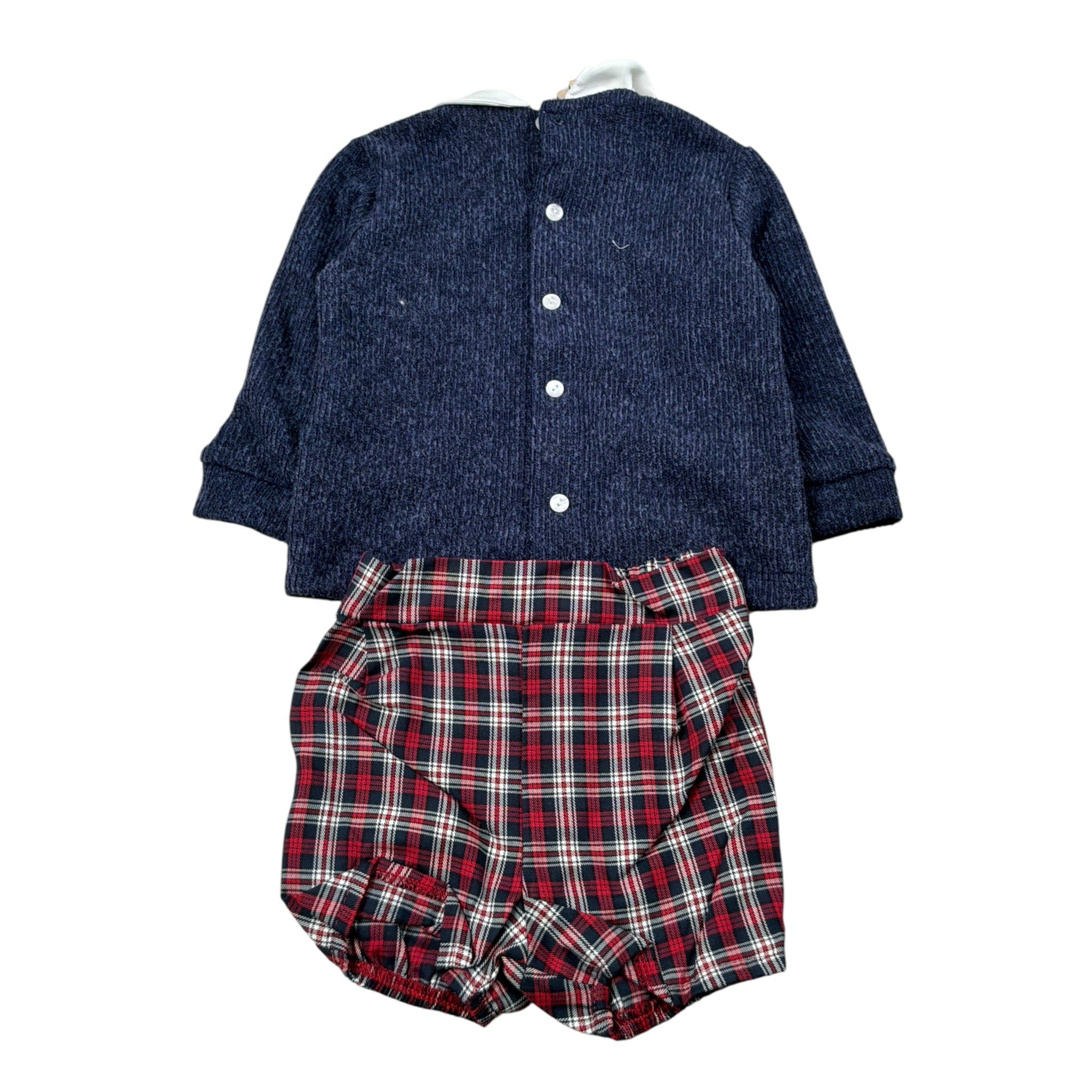 Calamaro Completo 2 Pezzi Maglia-Culotte Blu per Neonato 11240 BLU CALAMARO 