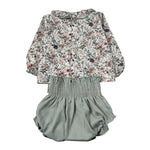 Calamaro Completo 2 Pezzi Camicia-Xculotte Verde per Neonata 11249 VERDE CALAMARO 
