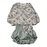 Calamaro Completo 2 Pezzi Camicia-Xculotte Verde per Neonata 11249 VERDE CALAMARO 