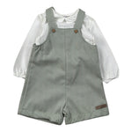 Calamaro Completo 2Pz Camicia-Salopette Bicolore Bianco/Verde per Bambino 11250J BIANCO/VERDE CALAMARO 