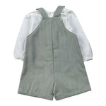 Calamaro Completo 2Pz Camicia-Salopette Bicolore Bianco/Verde per Bambino 11250J BIANCO/VERDE CALAMARO 